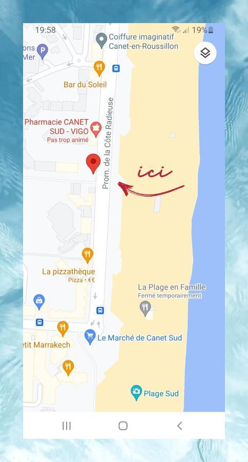 Studio Cozy En Bord De Plage Avec Vue Mer Et Wifi Canet-en-Roussillon Ngoại thất bức ảnh