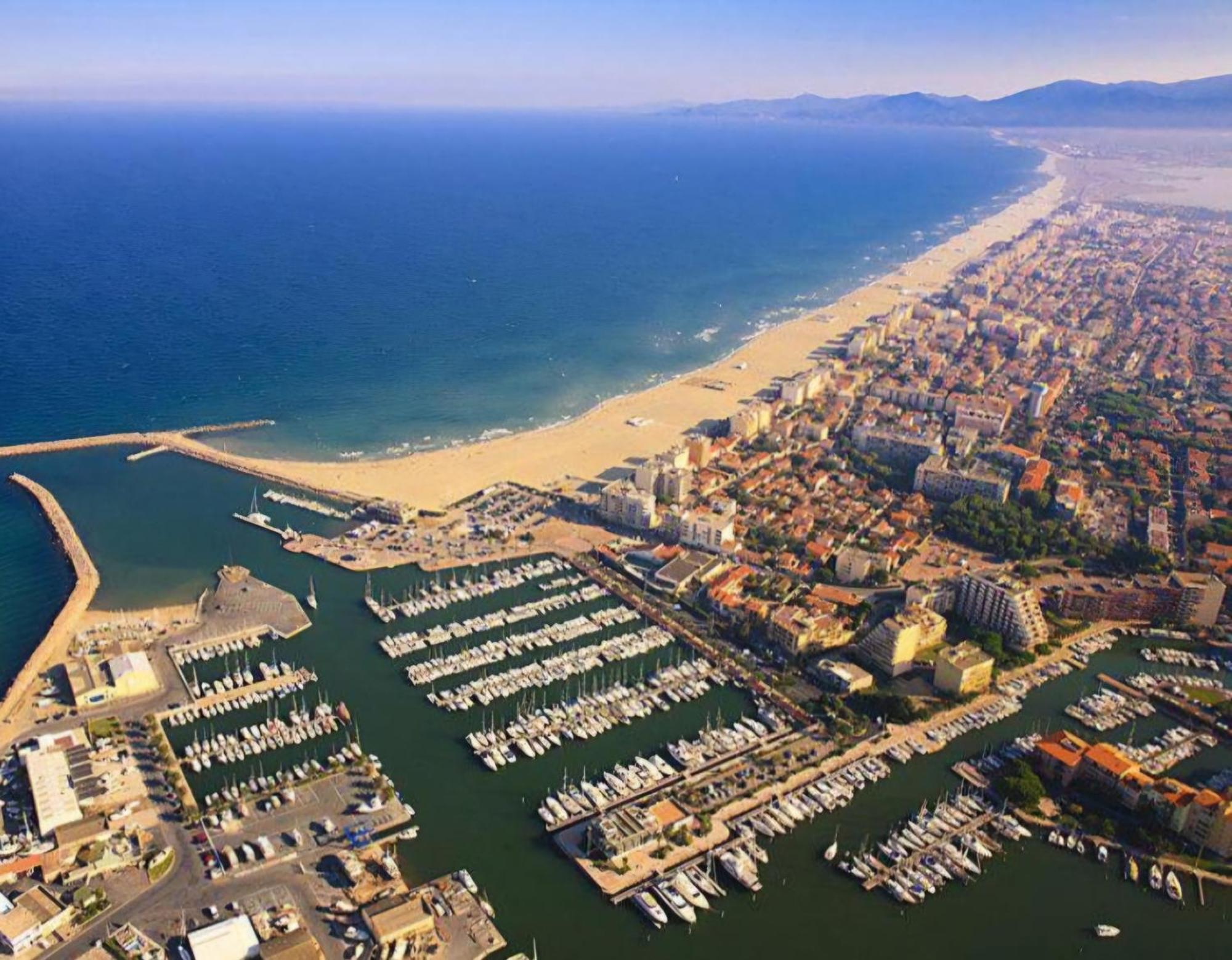 Studio Cozy En Bord De Plage Avec Vue Mer Et Wifi Canet-en-Roussillon Ngoại thất bức ảnh